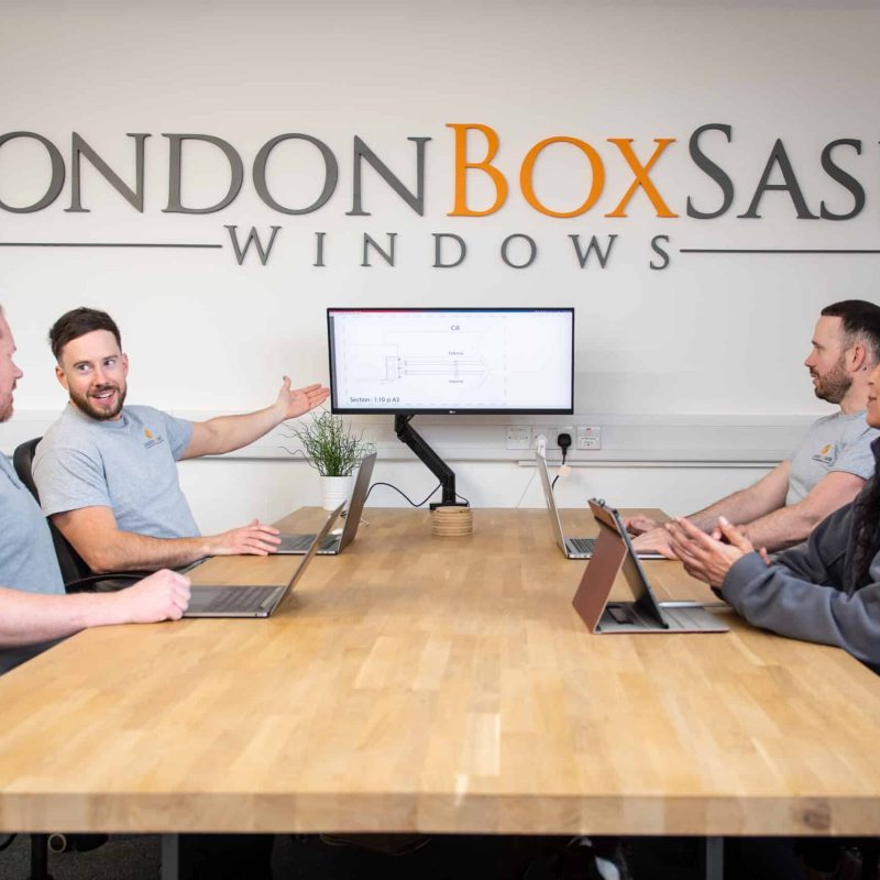 working at Londonboxsash